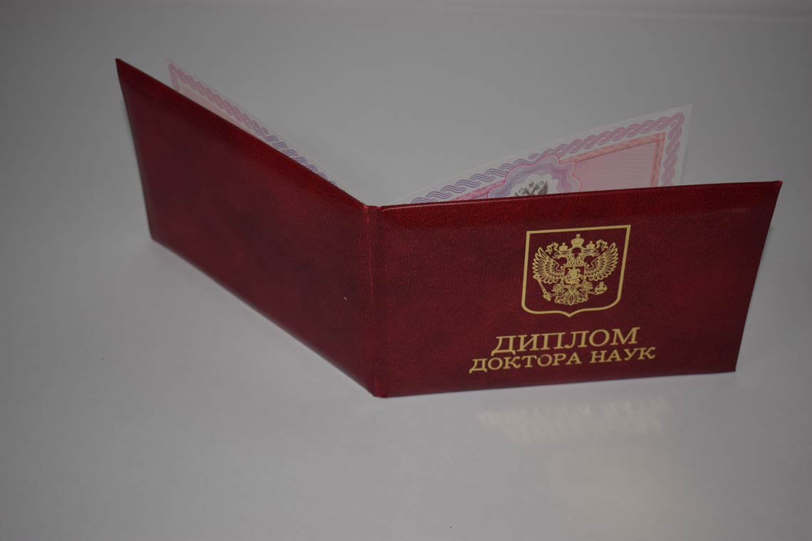 Диплом Доктора Наук 2013-2025 в Ноябрьске корка