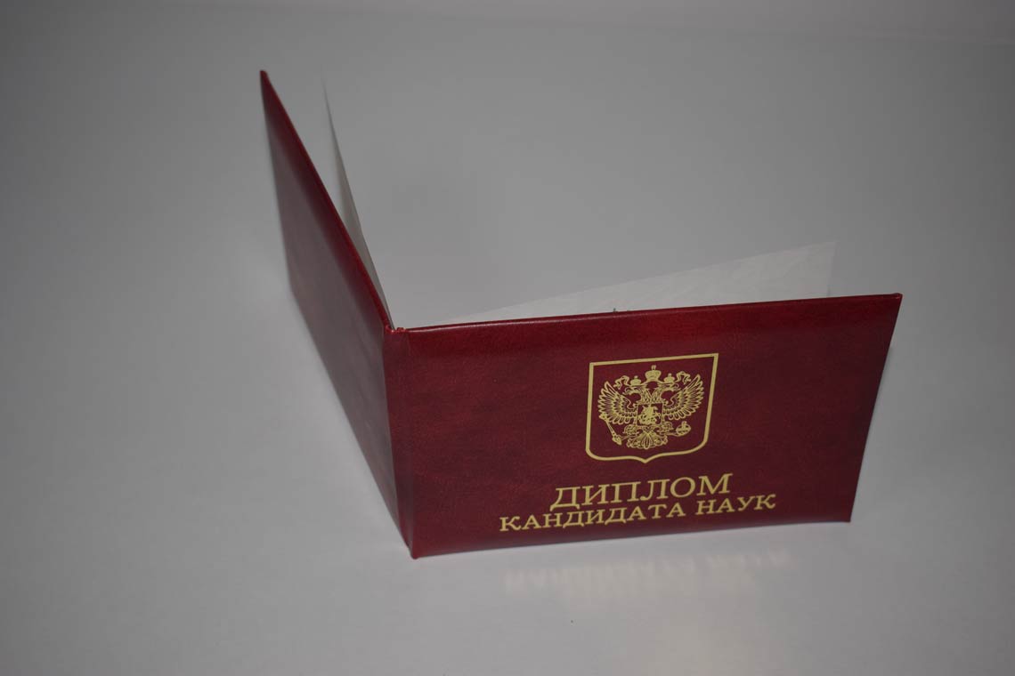 Диплом Кандидата Наук 2001-2012 в Ноябрьске корка